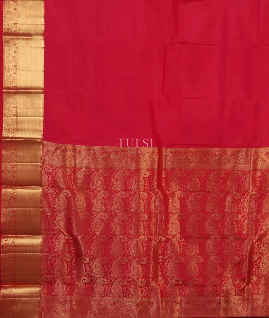 Red Soft Silk Saree T4290964