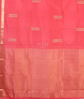 Pink Handwoven Kanjivaram Silk Saree T4278364