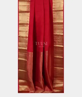 Red Soft Silk Saree T4601762