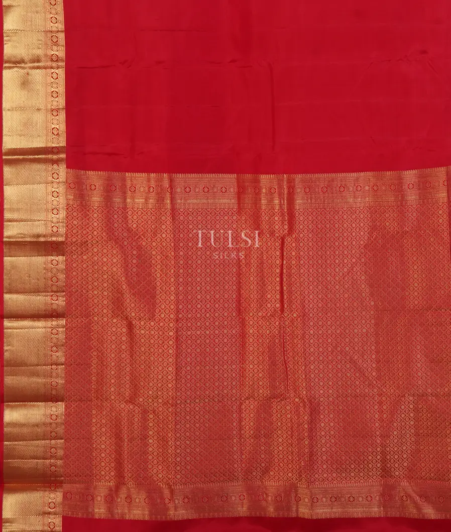 Red Soft Silk Saree T4601764