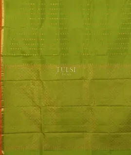 Green Handwoven Kanjivaram Silk Saree T3746814