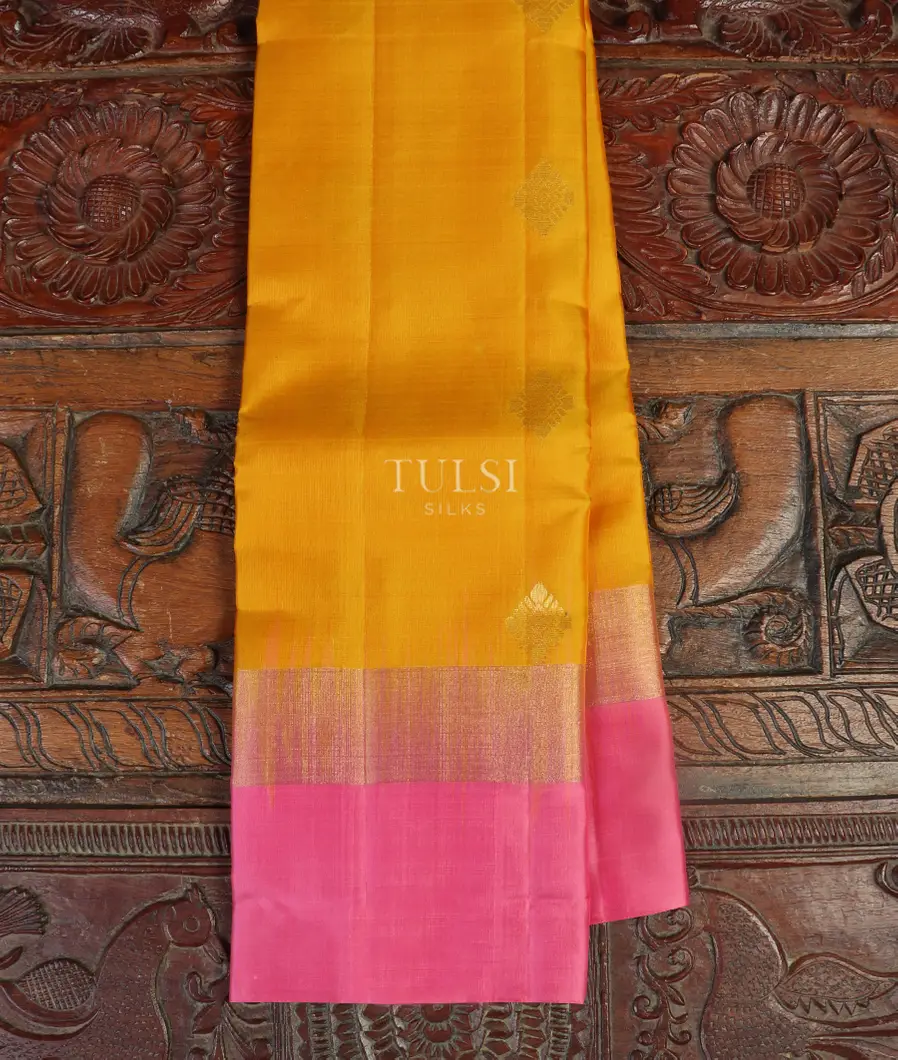 Yellow Soft Silk Saree T483787-image
