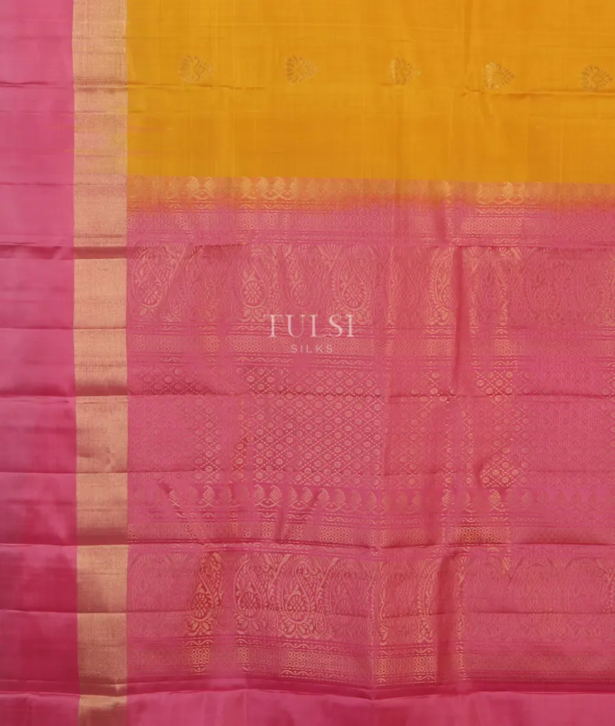 Yellow Soft Silk Saree T4837874