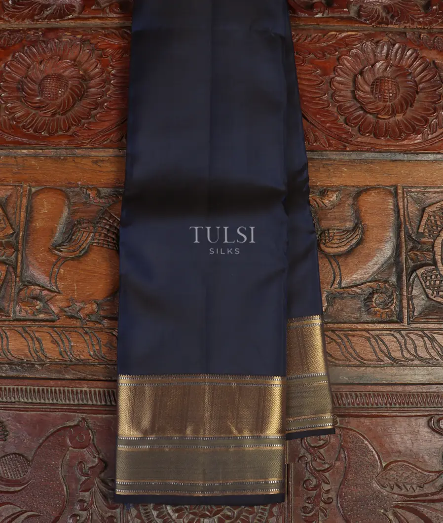 Midnight Blue Soft Silk Saree T480629-image