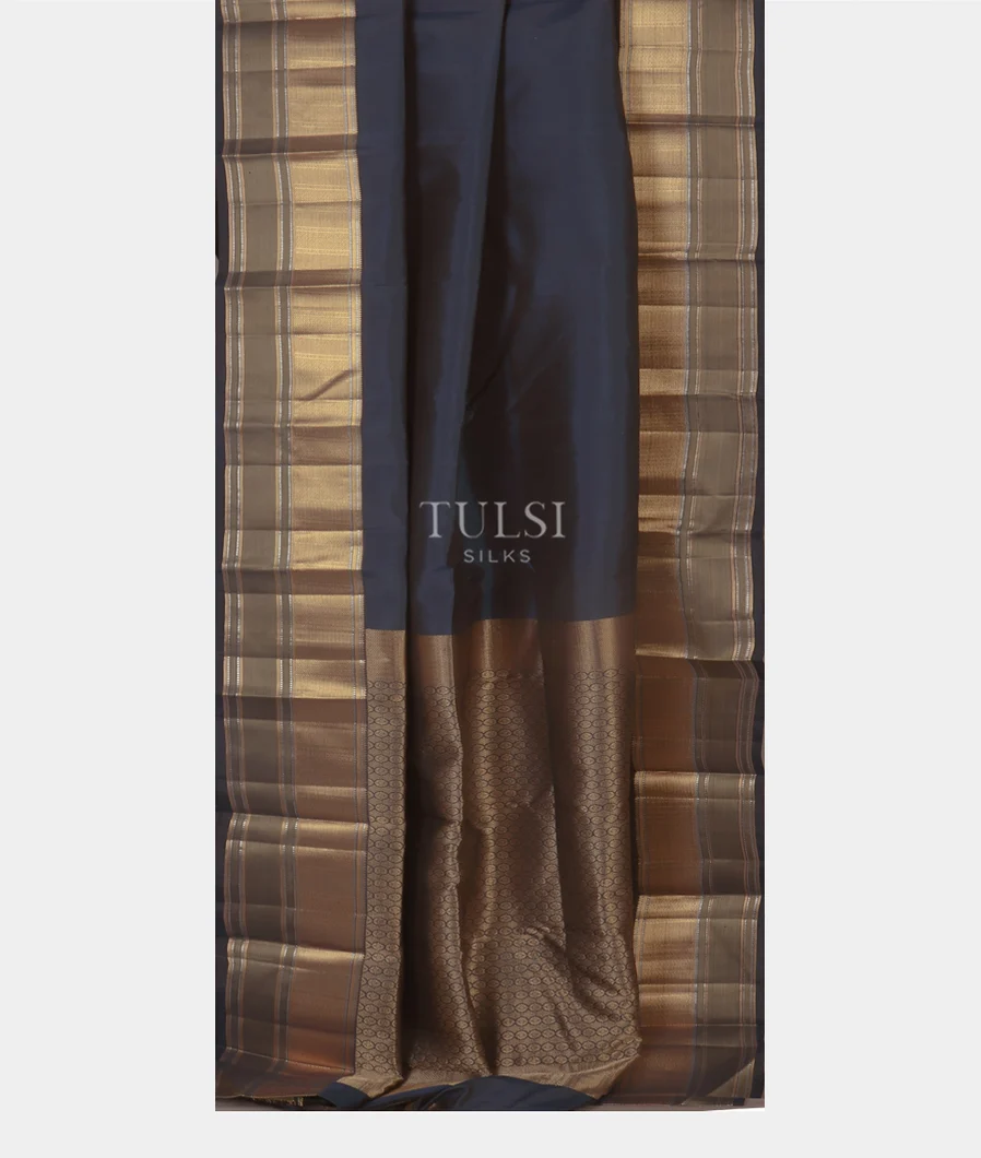 Midnight Blue Soft Silk Saree T4806292