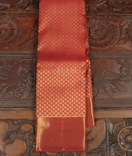Red Handwoven Kanjivaram Silk Saree T4824881