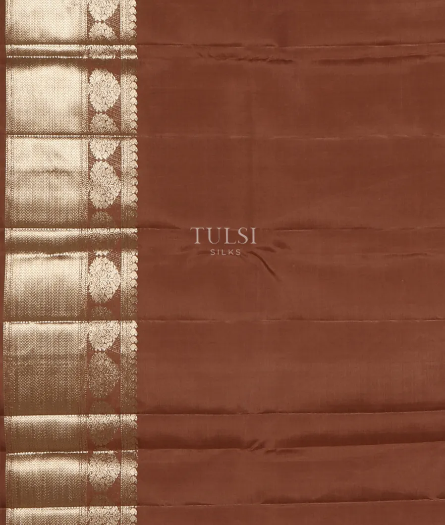 Brown Handwoven Kanjivaram Silk Saree T4815963