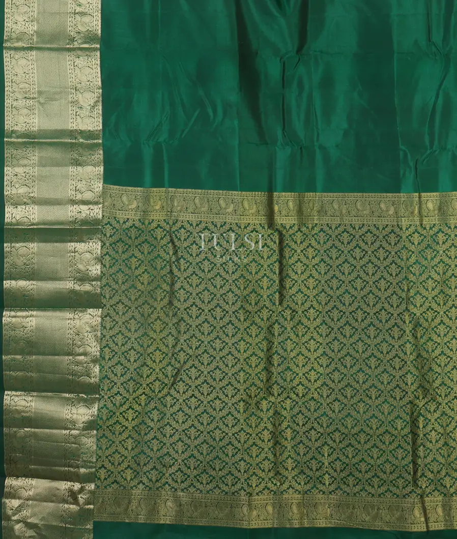 Green Soft Silk Saree T4666324