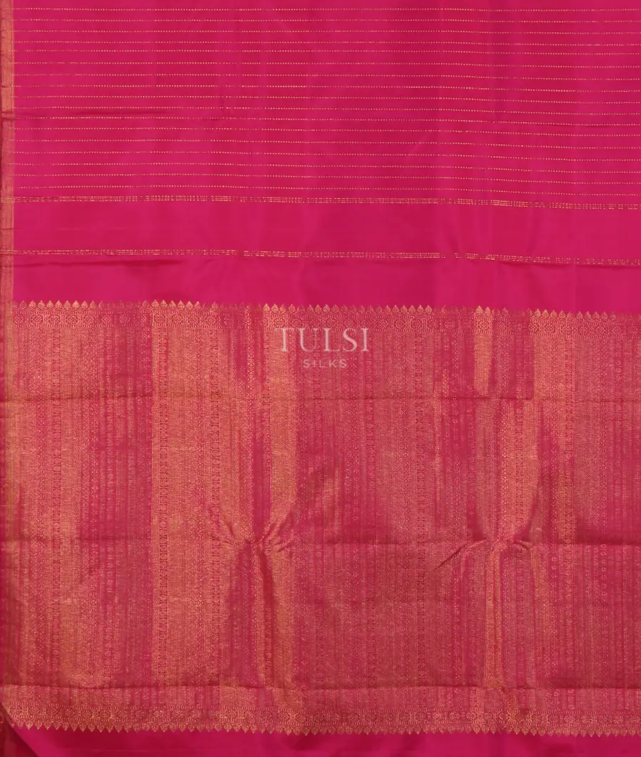 Pink Handwoven Kanjivaram Silk Saree T4383634
