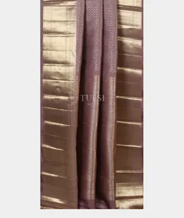 Light lavender Handwoven Kanjivaram Silk Saree T4815942