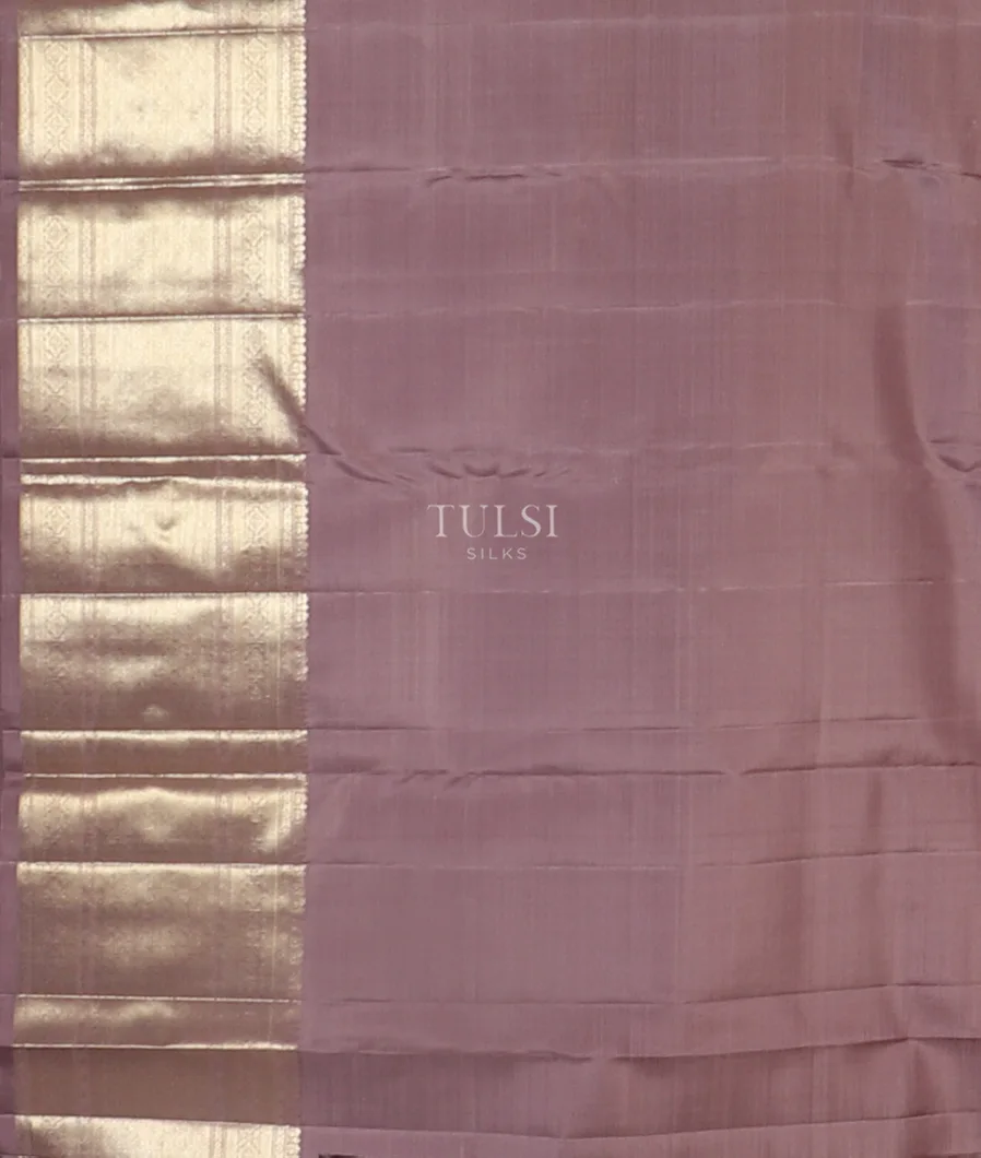 Light lavender Handwoven Kanjivaram Silk Saree T4815943
