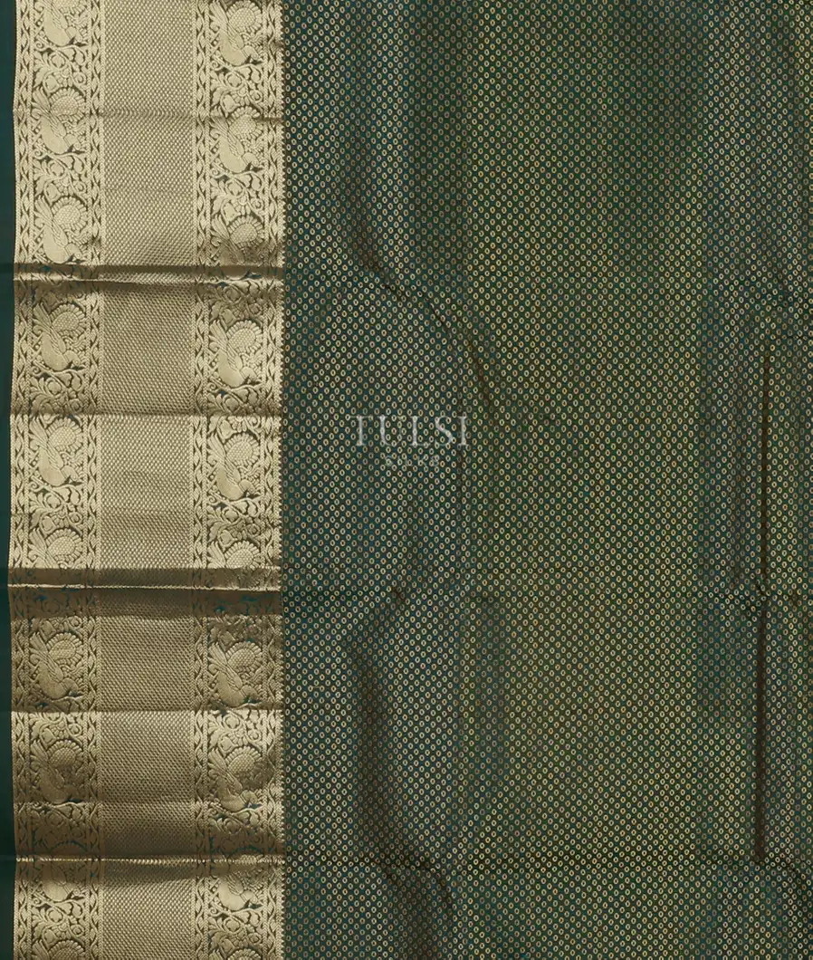 Peacock Blue Soft Silk Saree T4666263