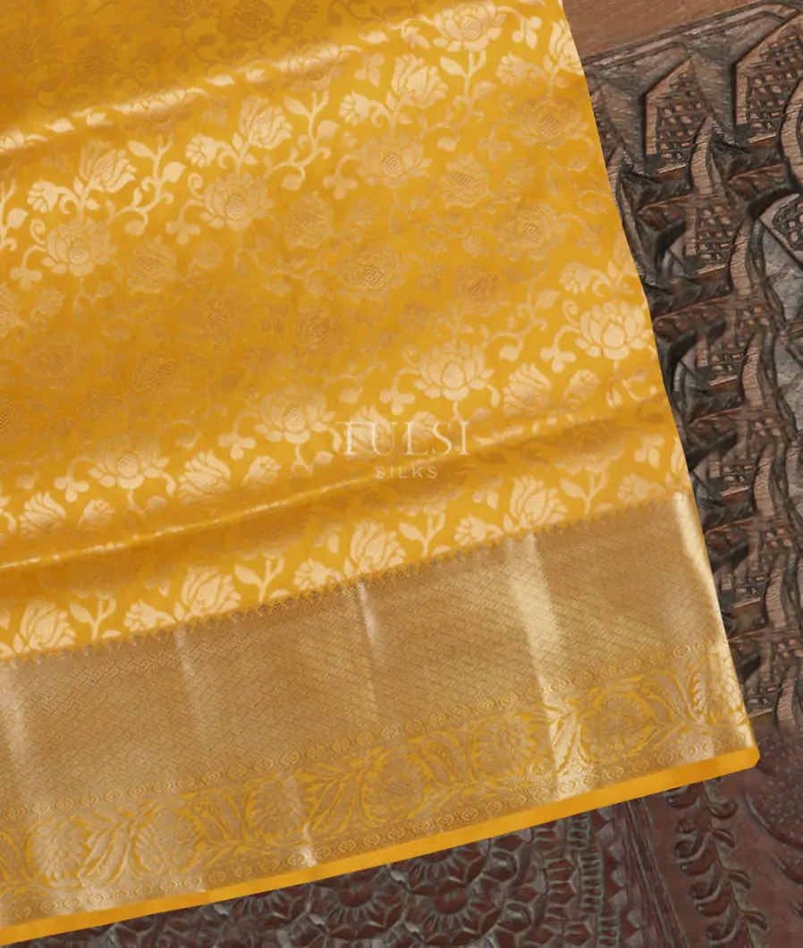 Yellow Soft Silk Saree T466280-image
