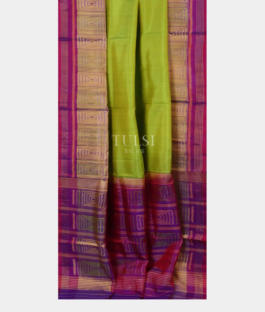 Green Patola Silk Saree T4792952