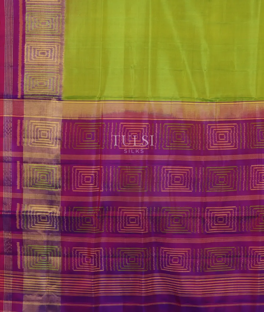 Green Patola Silk Saree T4792954