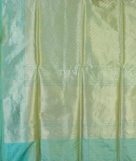 Green Banaras Silk Saree T4604694