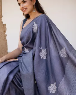 indigo-blue-tussar-embroidery-saree-t451895-t451895-b