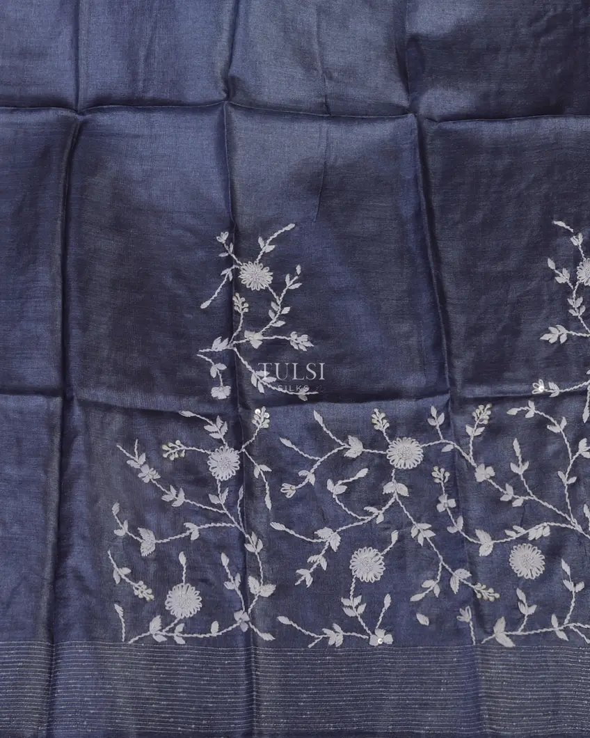 indigo-blue-tussar-embroidery-saree-t451895-t451895-c