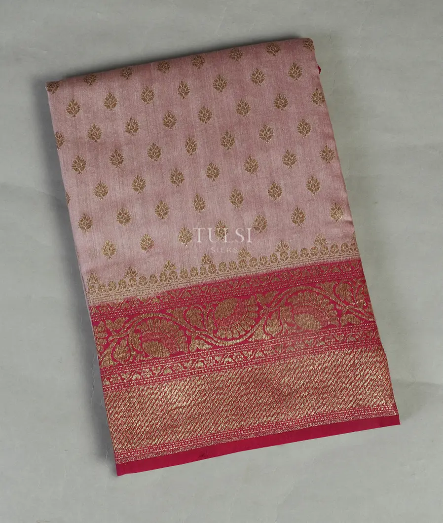 Lavender Banaras Tussar Saree T484814-image