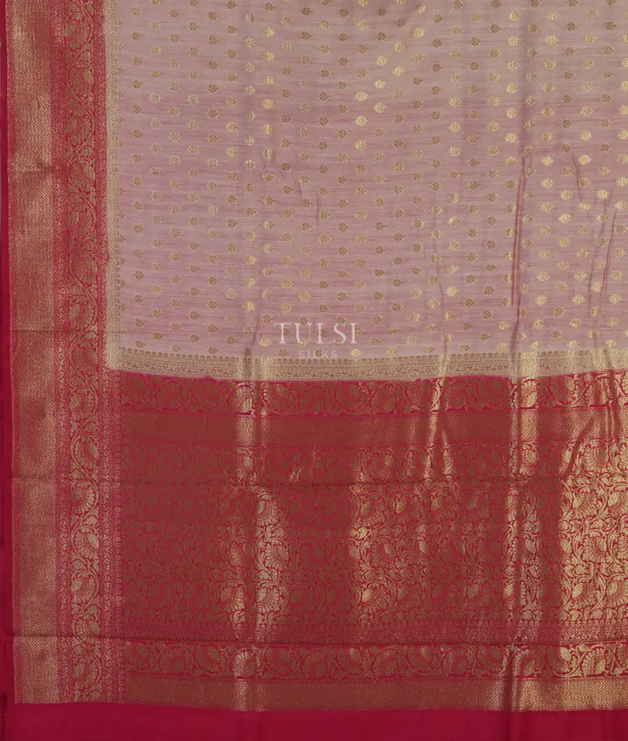 Lavender Banaras Tussar Saree T4848144