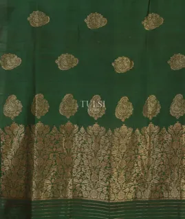 Green Banaras Tussar Saree T4813424