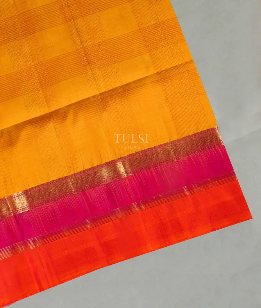Yellow Soft Silk Saree T485044-image