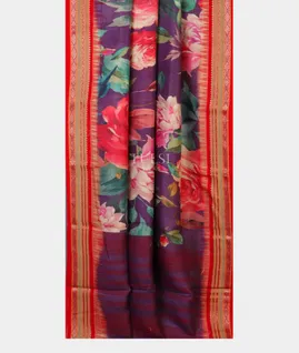 Purple Vidarbha Tussar Saree  T4804322