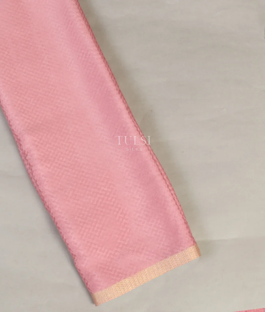 Pink Crepe Silk Saree T483639-image