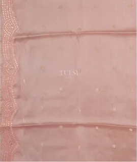 Pink Tussar Embroidery Saree T4326663