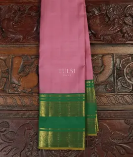 Pink Handwoven Kanjivaram Silk Saree T4563431