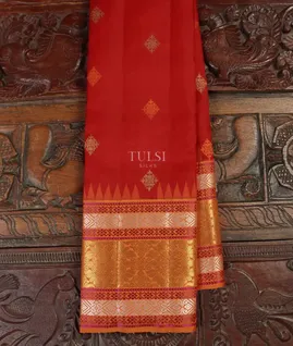 Red Kanjivaram Silk Saree T4574251