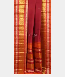Red Kanjivaram Silk Saree T4574252