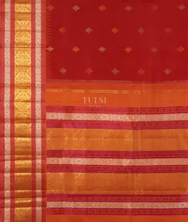 Red Kanjivaram Silk Saree T4574254
