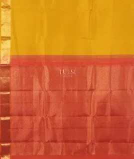 Yellow Kanjivaram Silk Saree T4278514
