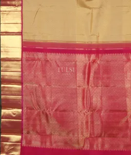 Beige Kanjivaram Silk Saree T4870914