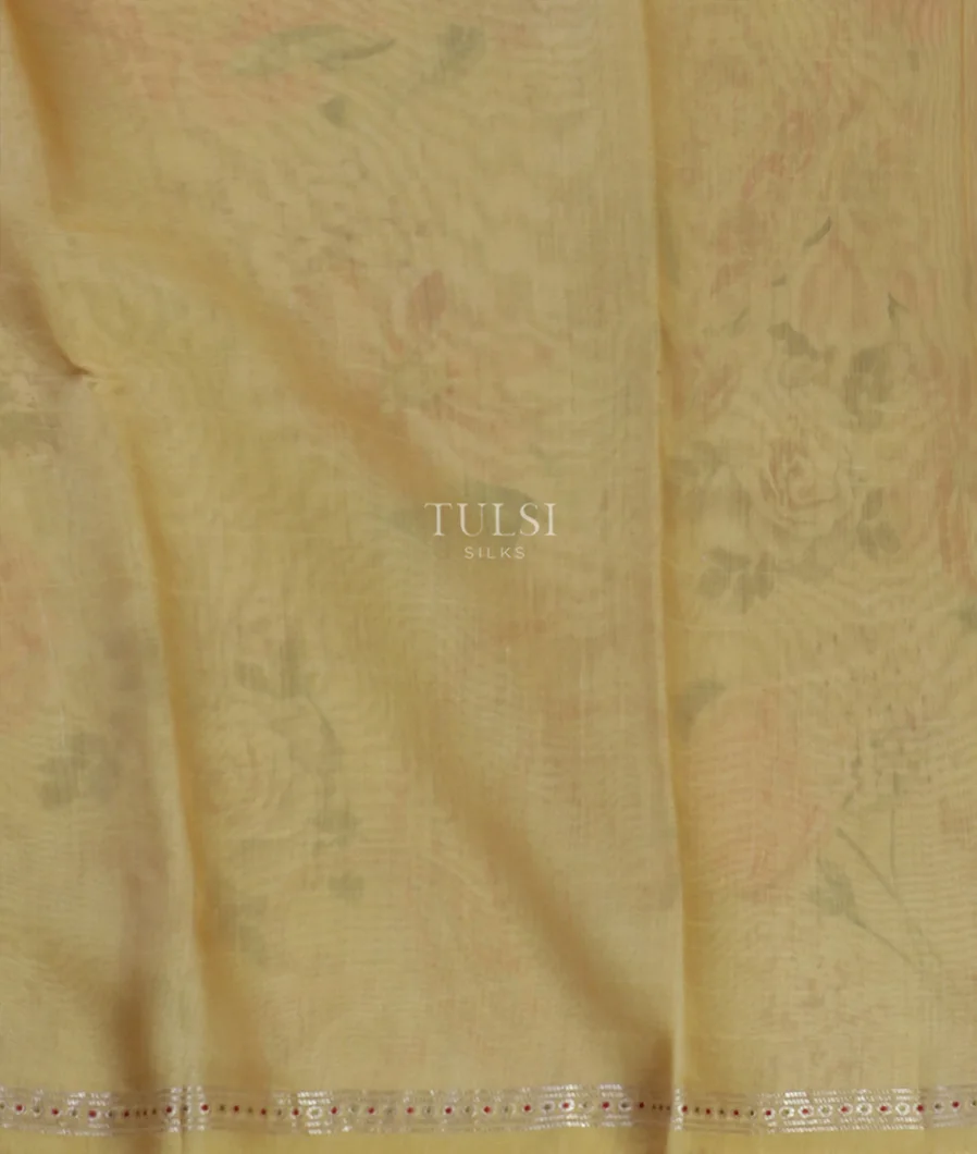 Yellow Chaniya Silk Saree T4875223