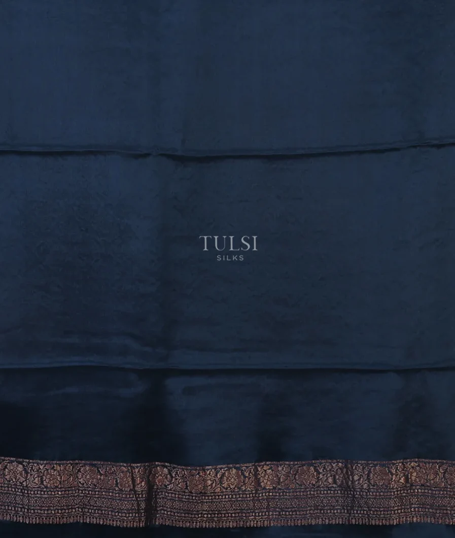 Blue Mysore Crepe Silk Saree T4542713