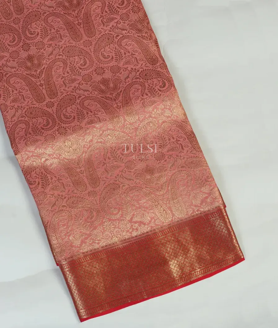 Pink Mysore Crepe Silk Saree T428339-image
