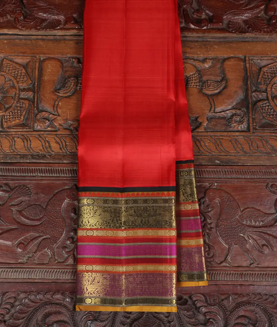 Red Handwoven Kanjivaram Silk Saree T349583-image