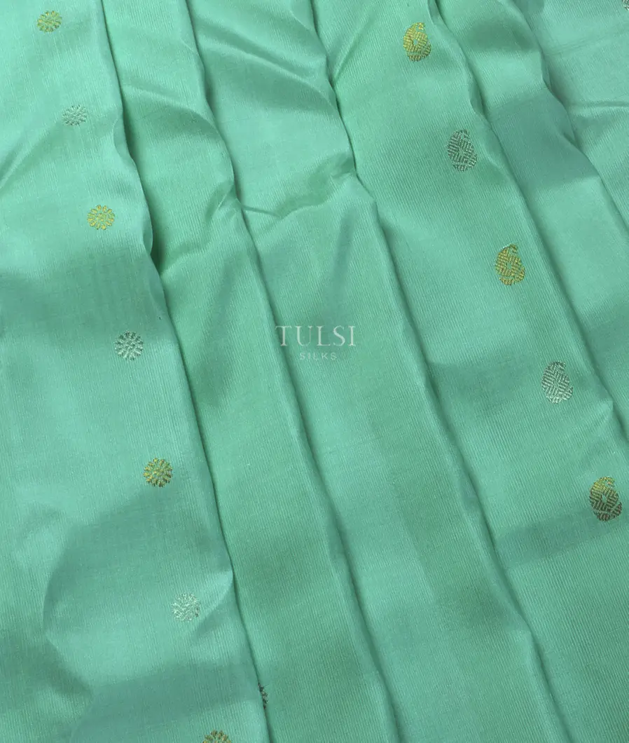 Blue Gadwal Silk Saree T4856264