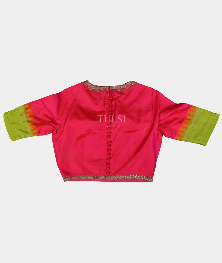 pinkish-red-handwoven-kanjivaram-silk-blouse-lf2007-lf2007-b