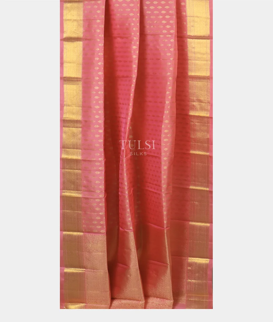 Pink Handwoven Kanjivaram Silk Dupatta T3788792