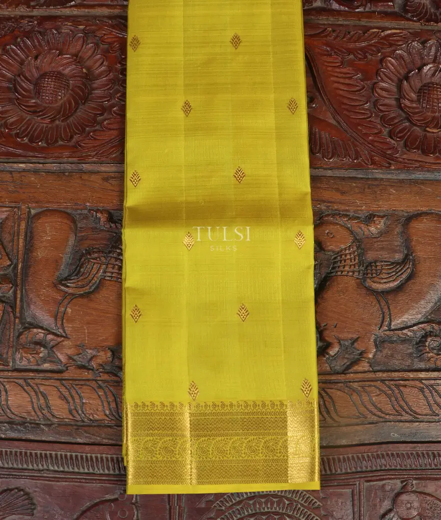 Green Handwoven Kanjivaram Silk Dupatta T459292-image
