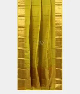 Green Handwoven Kanjivaram Silk Dupatta T4592922