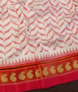 White patola Silk Saree T4897674