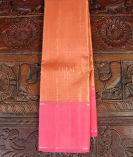 Peach Kanjivaram Silk Saree T4798621