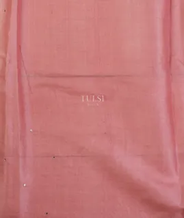 Pink Tussar Cutwork Saree T4904443