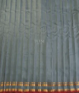 Light Grey Gadwal Silk Saree T4873043