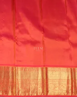 Blue Hand Printed Kanjivaram Silk Saree T4685693