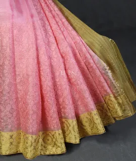 Pink Silk Kota Embroidery Saree T4900601